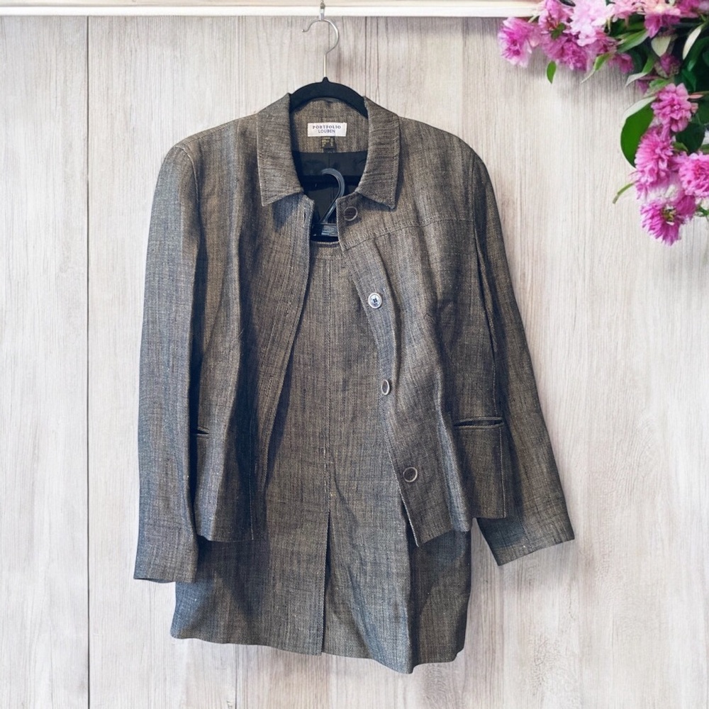 Portfolio Louben Blazer and Skirt Set